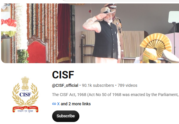CISF Official You Tube Channel